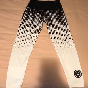 Pure Barre Polka Dot Leggings - sz Lg EUC